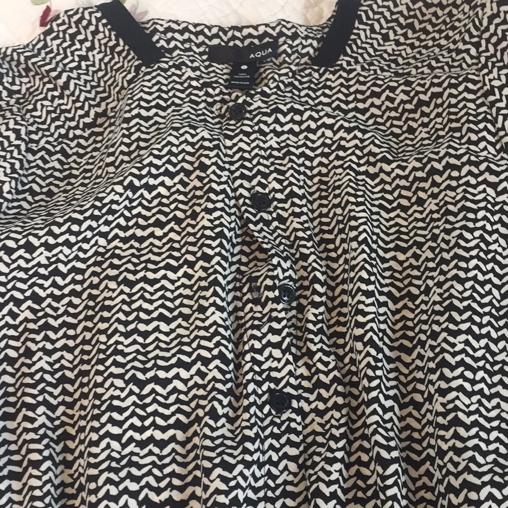 Aqua brand Dress Black and off white